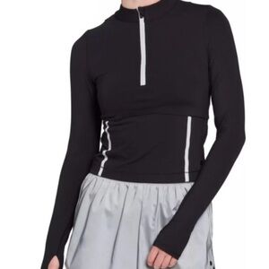 CALIA by Carrie Underwood Women's Run Reflective 1/4 Zip Black Size Sm NWT